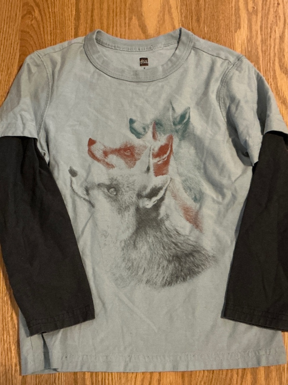 Tea collection Long Sleeve two tone Wolves size 8